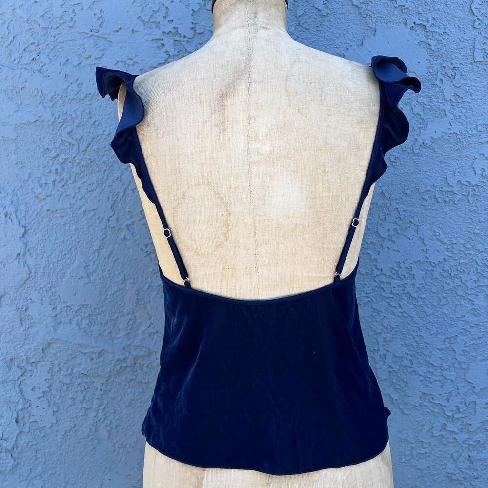 Victoria's Secret Blue Velvet Camisole XS Tank top Sexy - Picture 4 of 8